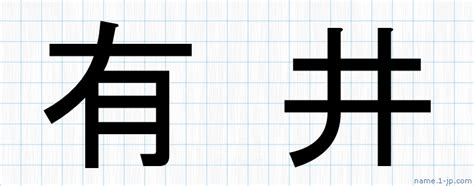 有井|有井の由来、語源、分布